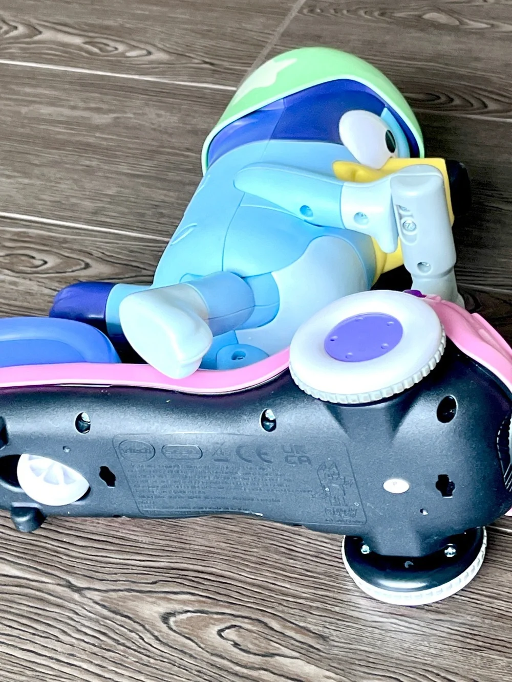 VTech Bluey Scooter Time Moving Interactive Electronic Figure Toy Tested Works
